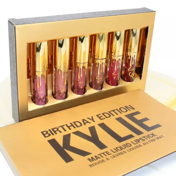 KYLIE COSMETICS BIRTHDAY EDITION 2016 MATTE LIQUID LIPSTICK 6 PIECE KIT - Picture 5 of 8